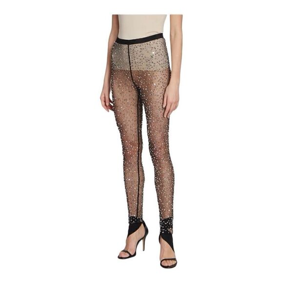 Isabel Marant Tanael Embellished Sheer Leggings Size 1 (Small) with defect - Picture 6 of 13